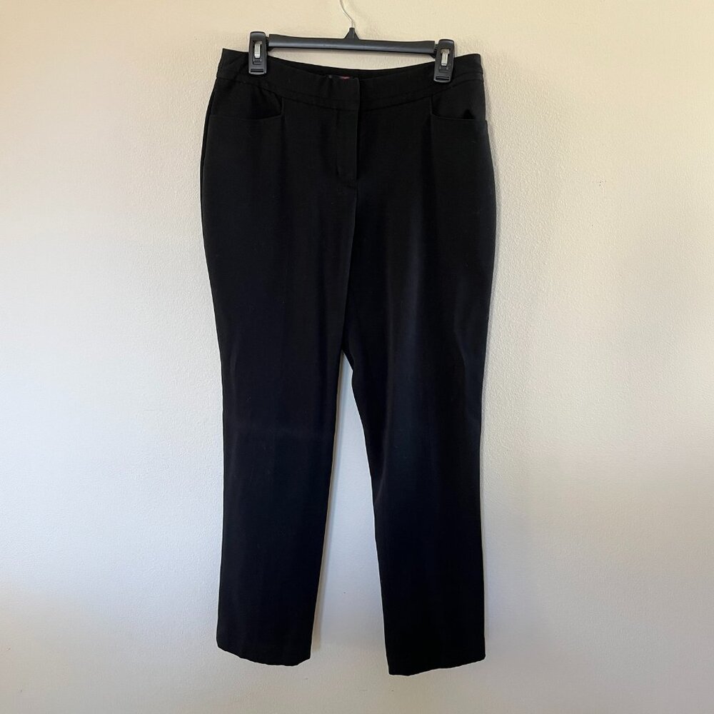 Black Rafaella Straight-Leg Dress Pants
